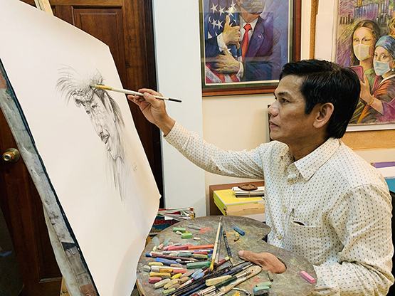 Tình người qua tranh vẽ