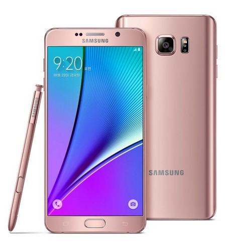 Samsung ra mắt Galaxy Note 5 vàng hồng để cạnh tranh với iPhone 6S