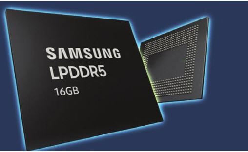 Samsung bắt đầu sản xuất hàng loạt chip LPDDR5 16 GB đầu tiên trên thế giới