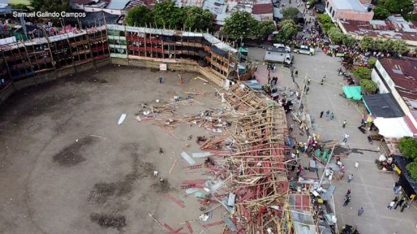 Sập khán đài đấu bò, hàng trăm người thương vong