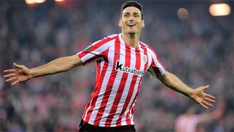 Aritz Aduriz đã trở thành cầu thủ đầu tiên ghi 5 bàn trong 1 trận ở Europa League
