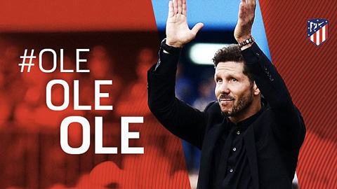 Simeone ký thêm 2 năm với Atletico Madrid