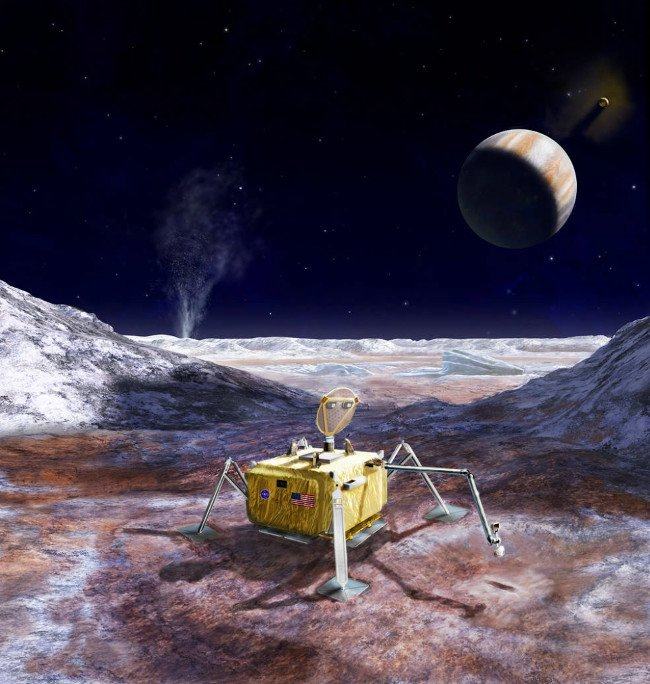 NASA có kế hoạch thu thập mẫu đất đá, băng tuyết từ Mặt trăng Europa của sao Mộc.