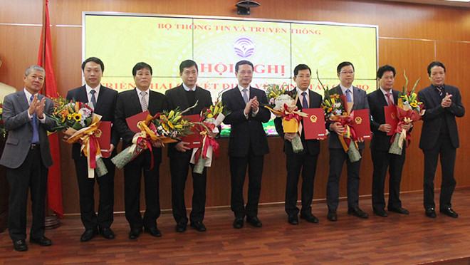 Bộ Thông tin - Truyền thông điều động và bổ nhiệm 13 cán bộ cấp Cục, Vụ  /// Ảnh: MIC