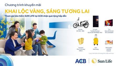 Hàng ngàn quà tặng hấp dẫn từ chương trình khuyến mãi của Sun Life Việt Nam