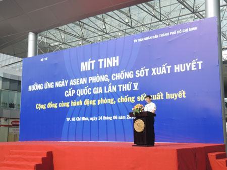 Mít tinh hưởng ứng “Ngày ASEAN phòng, chống sốt xuất huyết”