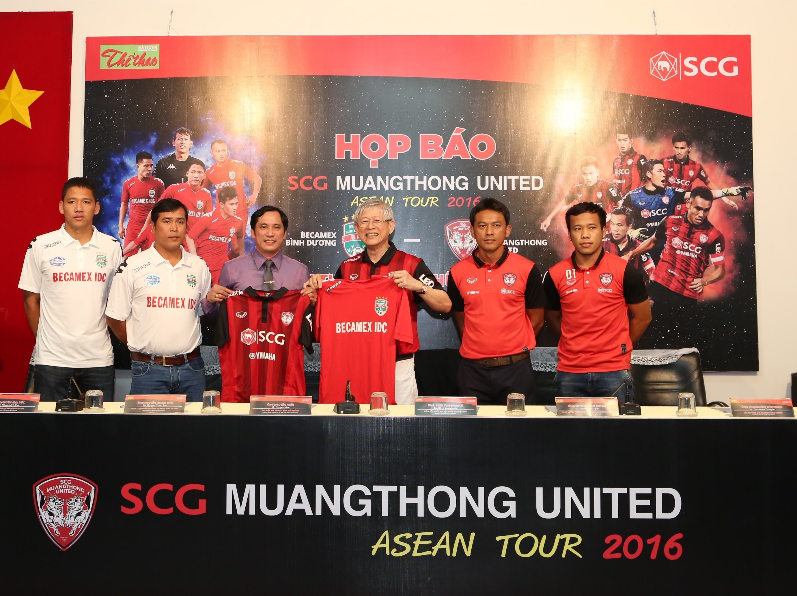 Giao hữu bóng đá giữa B. Bình Dương – SCG Muangthong