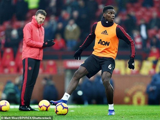 Tập riêng với Carrick, Pogba nóng lòng trở lại