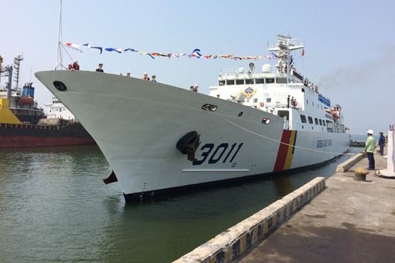 Tàu huấn luyện Lực lượng bảo vệ trên biển Hàn Quốc thăm Đà Nẵng