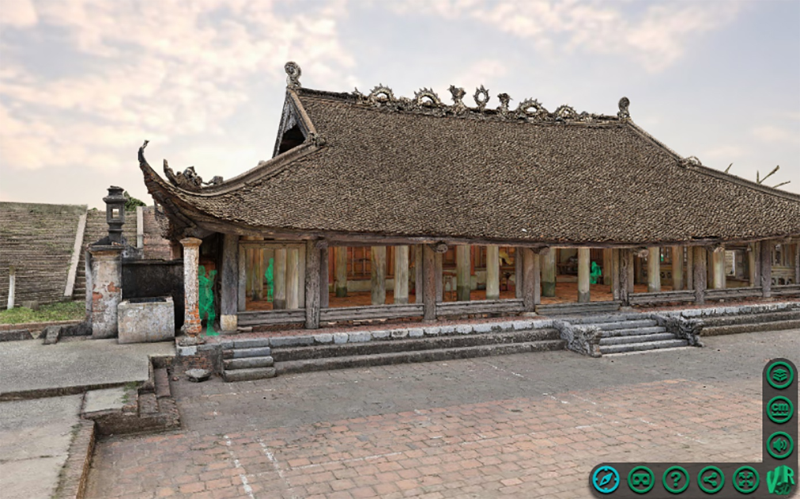 Di tích đình Tiền Lệ trên trang https://vr3d.vn/   /// Ảnh: chụp màn hình