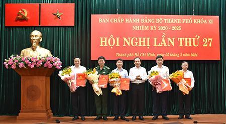 Ban Chấp hành Đảng bộ TP.HCM bổ sung 5 nhân sự