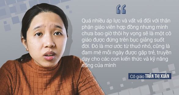 Thấp thỏm ‘phận’ giáo viên hợp đồng - Ảnh 4.