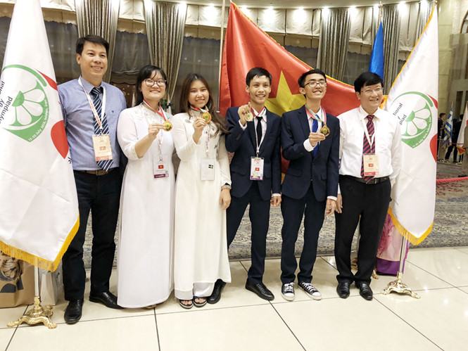 Cả 4 học sinh VN đều được huy chương kỳ thi Olympic quốc tế sinh học năm 2018 diễn ra tại Iran /// BỘ GD-ĐT