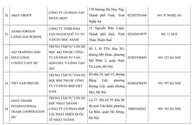 Thêm 60 cơ sở bị đình chỉ xin cấp visa Nhật Bản - ảnh 10