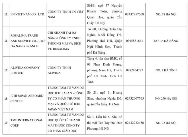 Thêm 60 cơ sở bị đình chỉ xin cấp visa Nhật Bản - ảnh 11