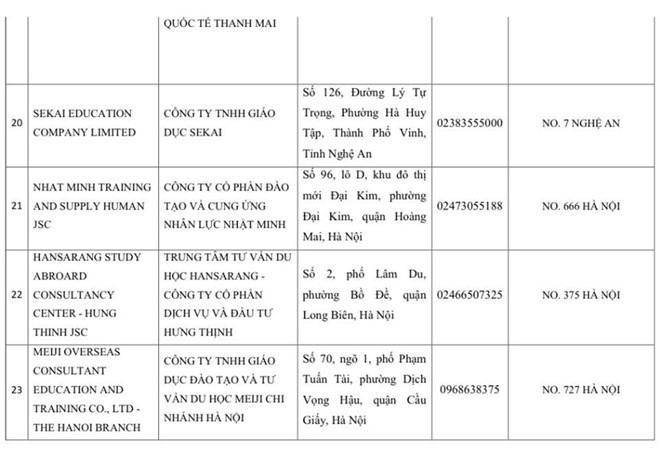 Thêm 60 cơ sở bị đình chỉ xin cấp visa Nhật Bản - ảnh 12