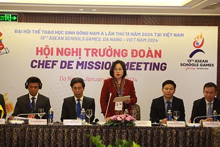 Hội nghị Trưởng đoàn Đại hội Thể thao Học sinh Đông Nam Á lần thứ 13