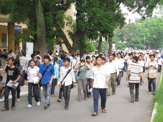 Thí sinh dự thi đại học năm 2011