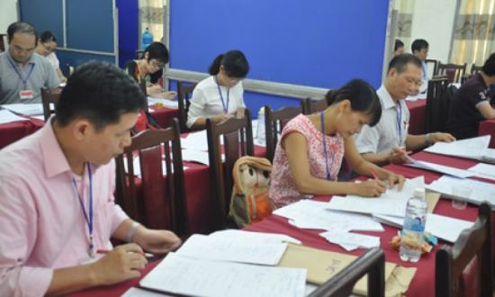 Chấm kiểm tra ít nhất 5% lượng bài thi mỗi môn