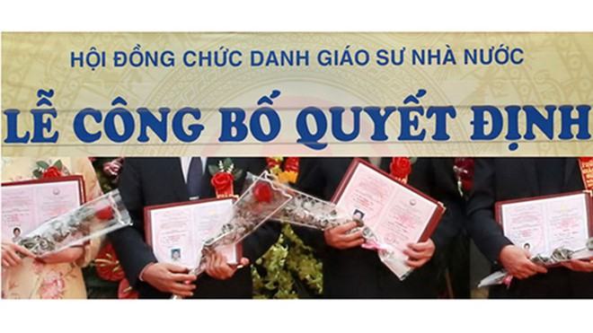 Một buổi công bố quyết định công nhận giáo sư, phó giáo sư (Ảnh minh họa) /// Ngọc Thắng