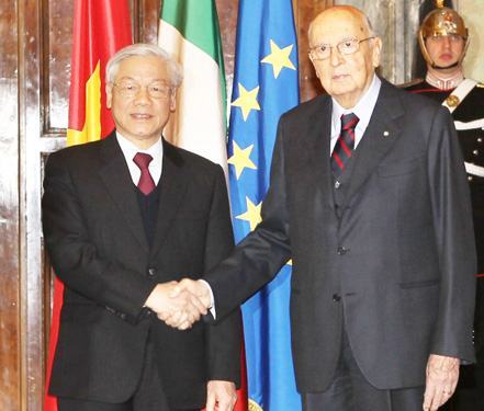 Thiết lập quan hệ Đối tác chiến lược Việt Nam – Ý