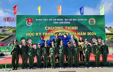 Lâm Đồng: 100 thiếu nhi tham gia “Học kỳ quân đội”