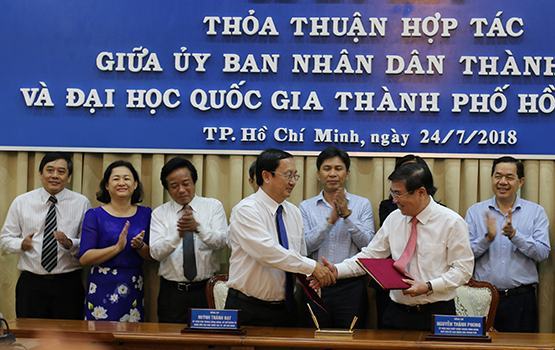 UBND TP và ĐHQG TP.HCM: Hợp tác đào tạo nguồn nhân lực công nghệ cao