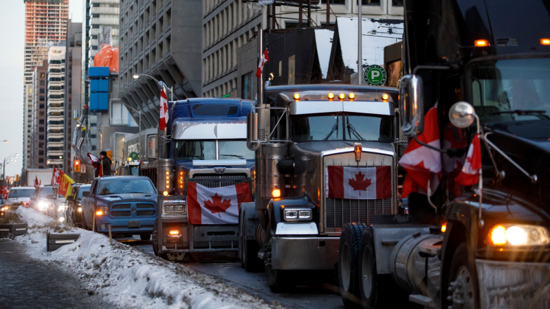 Thủ đô Canada ban bố tình trạng khẩn cấp vì biểu tình chiếm trung tâm - ảnh 2
