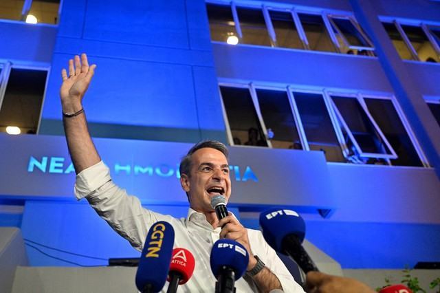 Thủ tướng Hy Lạp Kyriakos Mitsotakis tái đắc cử