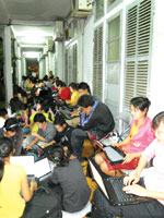 Thức đêm đăng ký tín chỉ