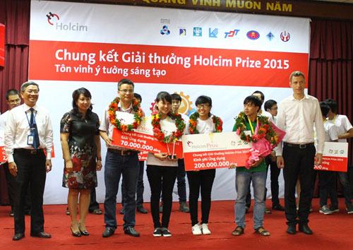 Trường ĐH Bách khoa Đà Nẵng đoạt giải Ứng dụng cuộc thi Holcim Prize 2015