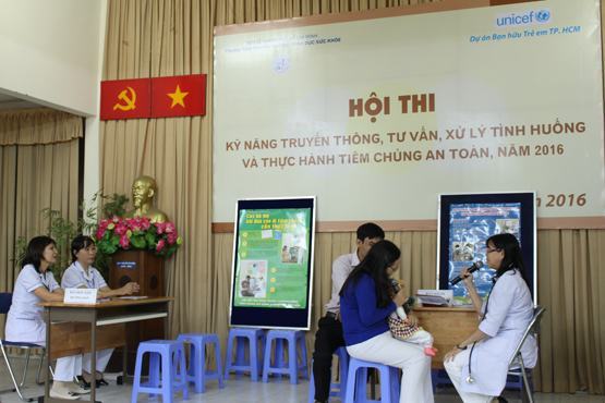 Chung kết hội thi về tiêm chủng an toàn 2016