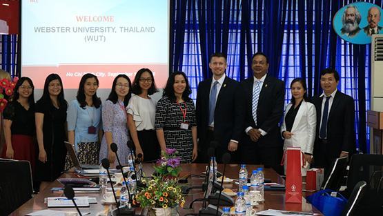 Trường CĐ Kinh tế TP.HCM hợp tác đào tạo với ĐH Webster (Thái Lan)
