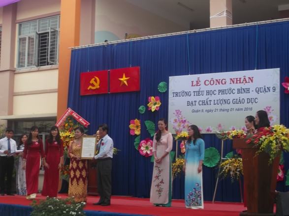 Trường tiểu học Phước Bình đạt kiểm định chất lượng giáo dục