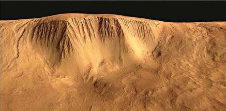 Hình ảnh phía tây ngọn núi lửa trẻ Olympus Mons 