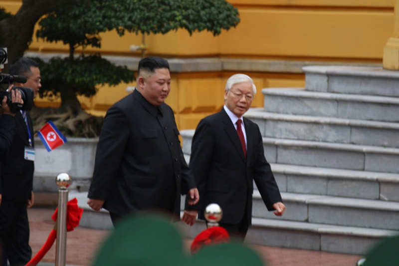 Tổng bí thư, Chủ tịch nước Nguyễn Phú Trọng đón Chủ tịch Kim Jong-un - ảnh 28