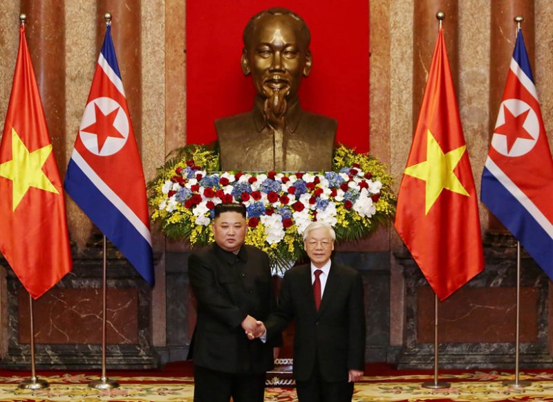 Tổng bí thư, Chủ tịch nước Nguyễn Phú Trọng đón Chủ tịch Kim Jong-un - ảnh 31