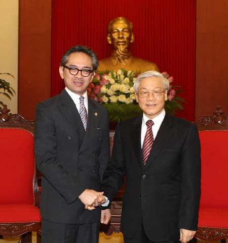 Tổng Bí thư Nguyễn Phú Trọng tiếp Bộ trưởng Ngoại giao Indonesia