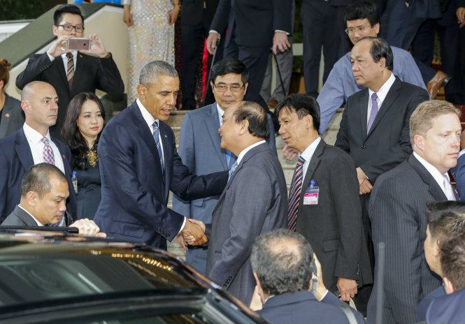 Tổng bí thư Nguyễn Phú Trọng tiếp&nbsp;Tổng thống Mỹ Obama 