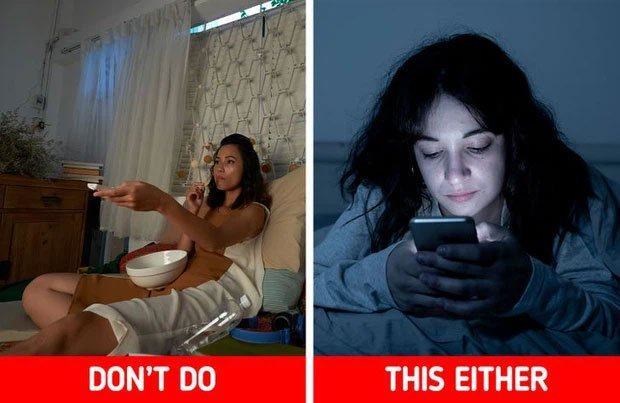 Dù là TV hay điện thoại thì cũng... đừng.