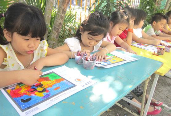 Gần 500 thí sinh thi vẽ tranh bảo vệ môi trường