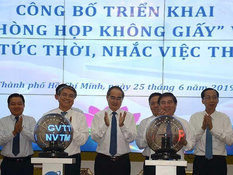 TP.HCM: Họp không giấy và giao việc ngay - ảnh 1