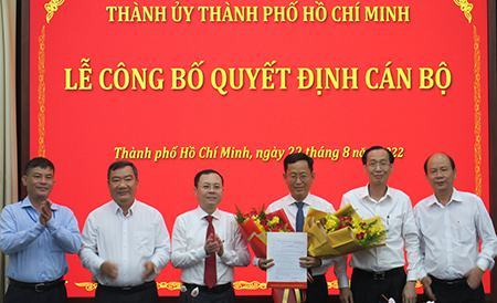 Ông Trần Quốc Trung làm Phó Trưởng Ban Nội chính Thành ủy TP.HCM