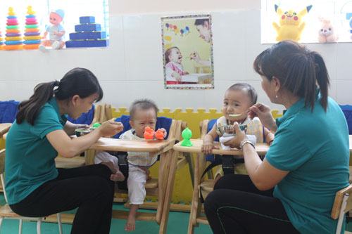 Đã có trường mầm non cho con công nhân