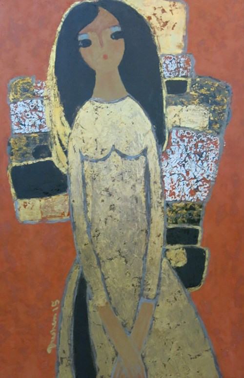 Tuổi mới lớn - sơn mài của Dương Sen