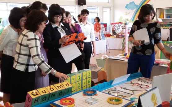 Triển lãm đồ dùng, đồ chơi mầm non cấp thành phố