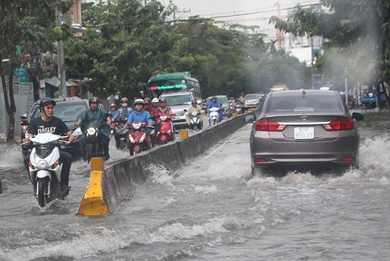 Từ ngày 2-2-2018: Triều cường sẽ vượt mức báo động 3