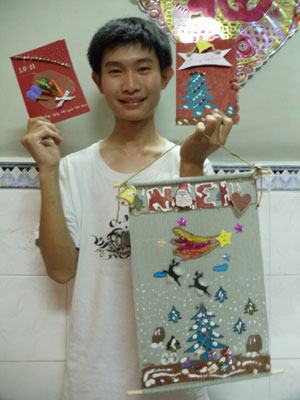 Trồng cây trên thiệp và tranh Blue Sky