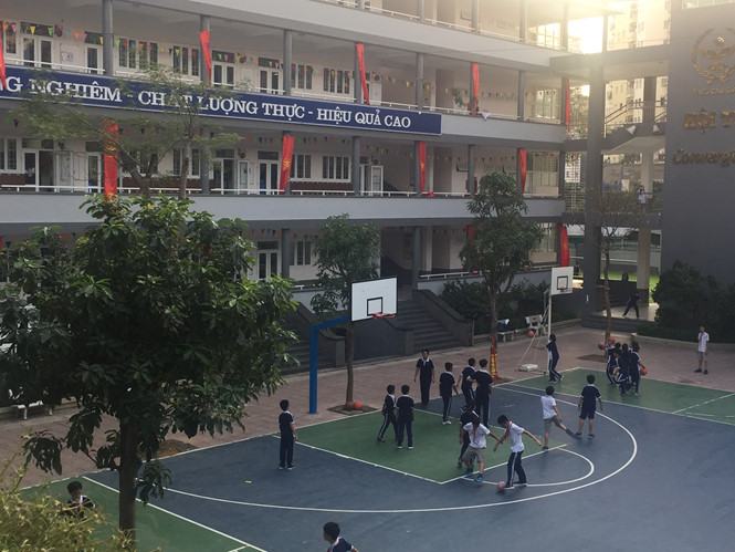 Trường THCS Cầu Giấy (Hà Nội) mới được công nhận là trường CLC từ tháng 10.2018	  /// Ảnh: T.M