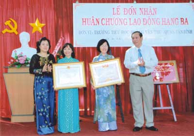 Trường Tiểu học Hoàng Văn Thụ – Tân Bình: Nâng cao chất lượng đào tạo và xây dựng trường học thân thiện